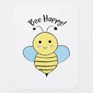Bee Happy Baby Blanket