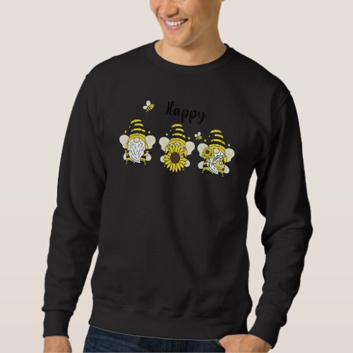 Bee Happy Be Happy Bee Gnomes Spring Summer Top fo