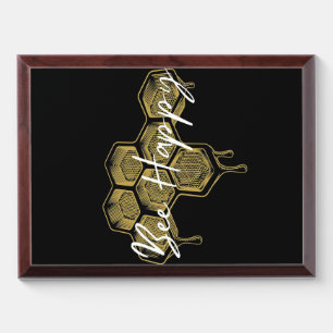 Bee Happy Bee Gifts ,I Love Bee, Beekeeping Gift Award Plaque