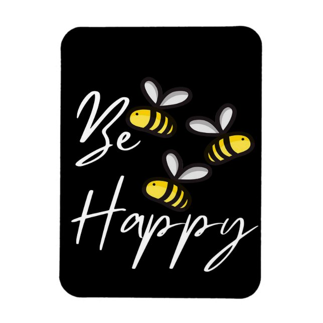 Bee Happy Bee Gifts ,I Love Bee, Beekeeping Gift Magnet (Vertical)