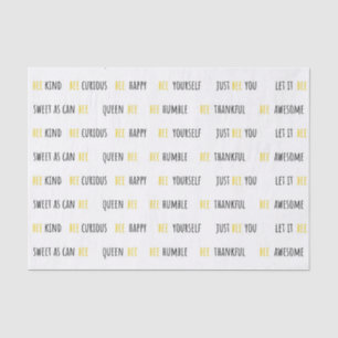 Bee Happy Bee Kind Tissue Paper