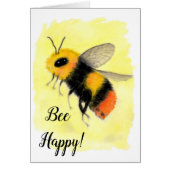Bee Happy Birthday Card (Front)