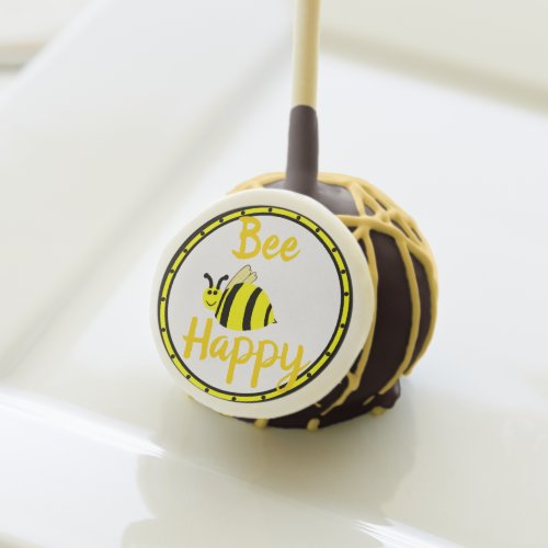 Bee Happy Bumble Bee Cake Pops