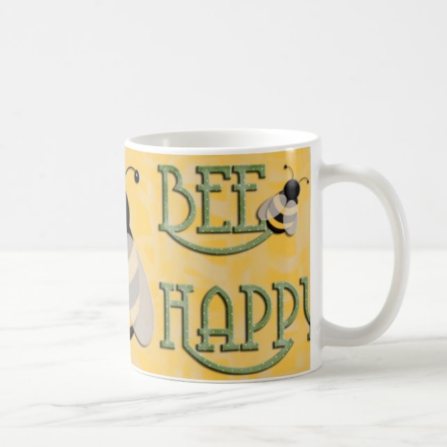 Bee Happy Coffee Mug (Right)