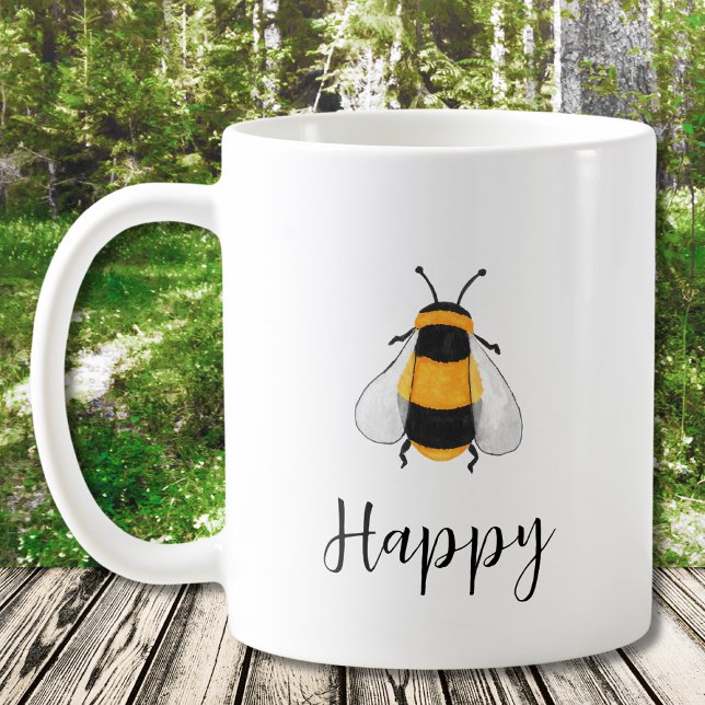 Bee Happy Coffee Mug (Creator Uploaded)