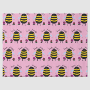 Bee Happy Cute Bee Tissue Paper