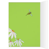 Bee Happy Daisies Note Card (Inside (Left))