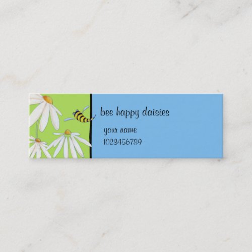 Bee Happy Daisies small Business Card