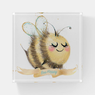 Bee Happy Desk Paperweight