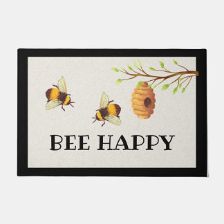 Bee Happy Door Mat