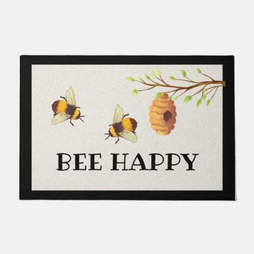 Bee Happy Door Mat