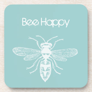Bee Happy Drink Coaster
