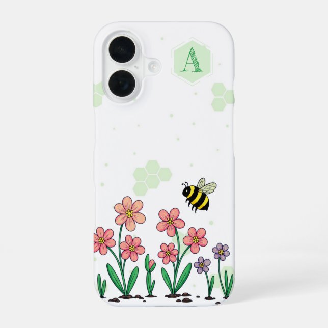 Bee Happy Garden iPhone Case (Back)