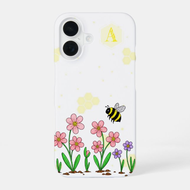 Bee Happy Garden iPhone Case (Back)