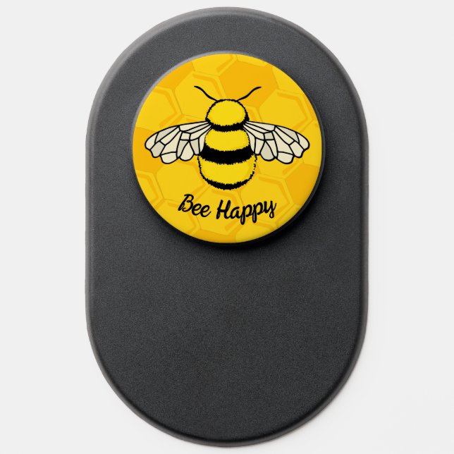 Bee Happy Honeycomb PopSocket (Popsocket)
