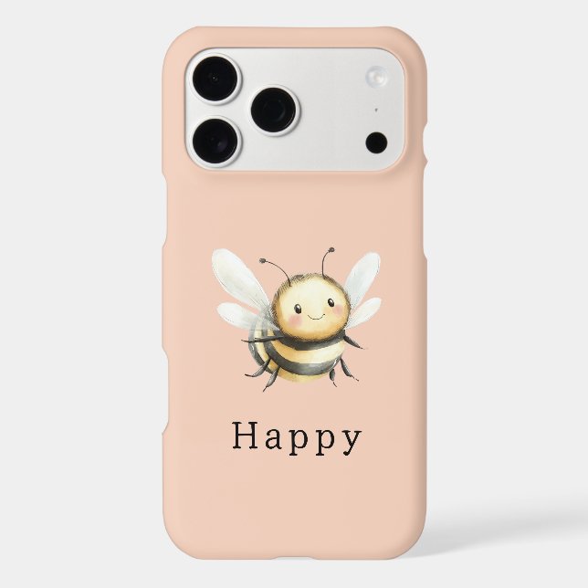 Bee Happy iPhone Case (Back)
