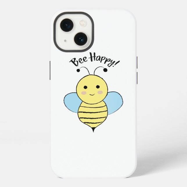 Bee Happy Iphone Case (Back)
