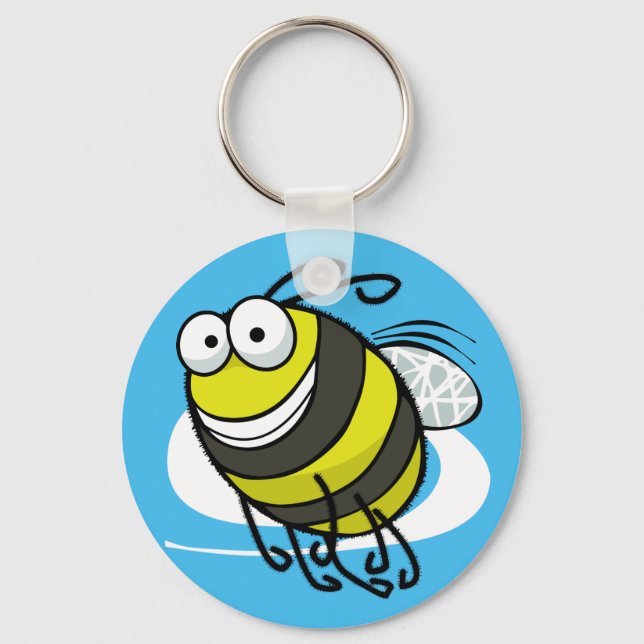 Bee Happy Keychain (Front)