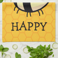 Bee Happy Kitchen Towel