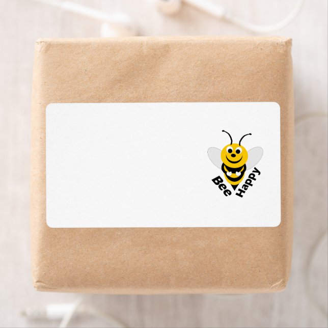 Bee Happy Label (Insitu)