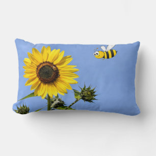 Bee Happy Lumbar Pillow