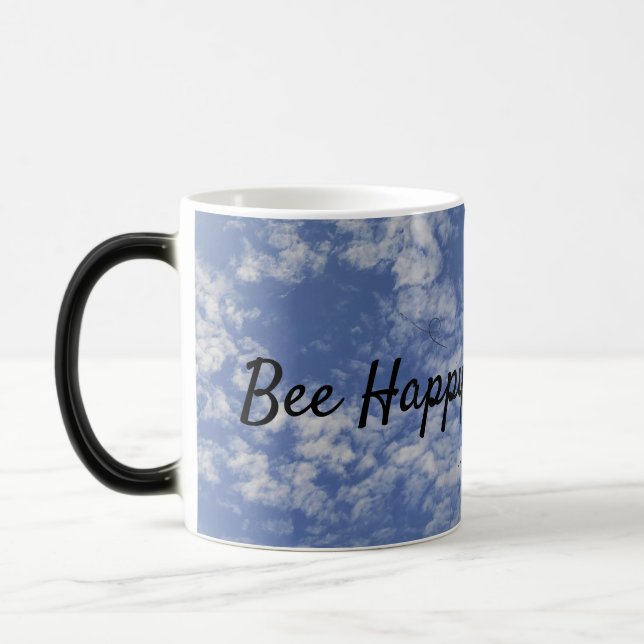 Bee Happy Magic Morphing Mug (Left)