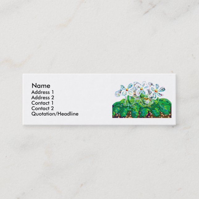 Bee happy mini business card (Front)