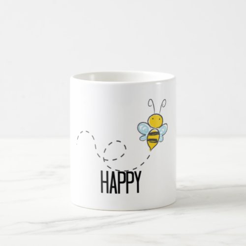 Bee Happy Mug for the coffee lover