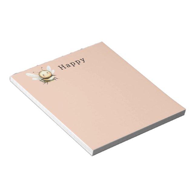 Bee Happy Notepad (Angled)