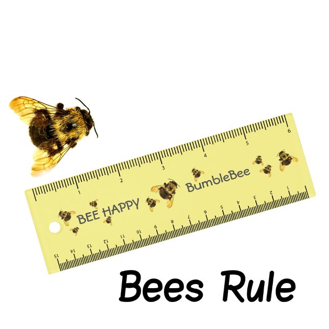 BEE Happy Photographic BumbleBee Yellow Ruler (Creator Uploaded)