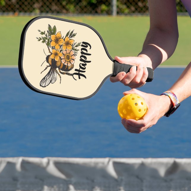 Bee Happy Pickleball Paddle (Insitu)