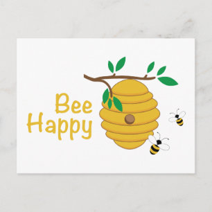 Bee Happy Postcard