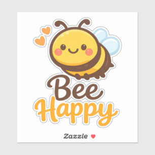 Bee Happy Sticker