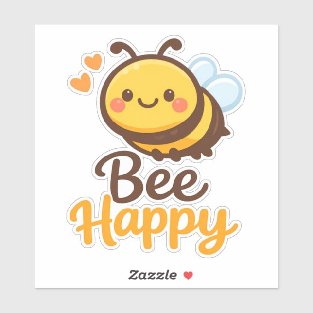 Bee Happy Sticker (Sheet)