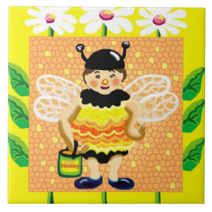 bee happy tile
