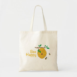 Bee Happy Tote Bag
