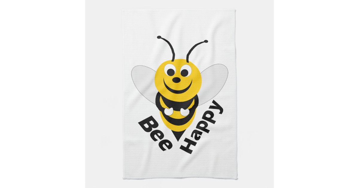 Bee Happy Towel Zazzle
