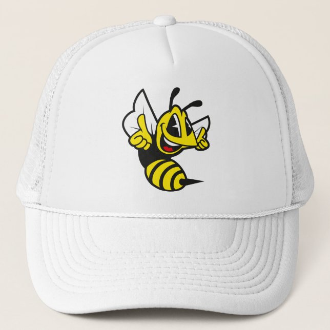 Bee Happy Trucker Hat (Front)