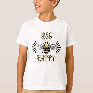 Bee Happy Vintage Colors Honey Bee T-Shirt