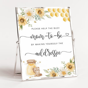 Bee Help the Busy Mom Address an Envelope Poster