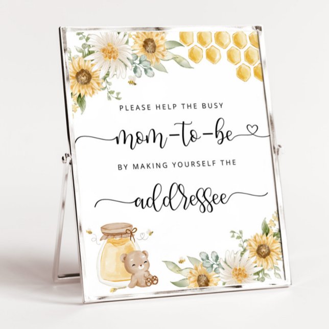 Bee Help the Busy Mom Address an Envelope Poster (Creator Uploaded)