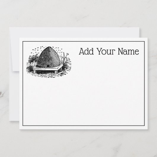 Bee Hive and Bees #1 Heraldic Vintage (Front)