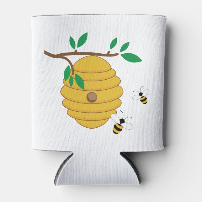 Bee Hive Can Cooler (Front)