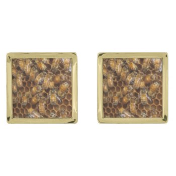 Bee Hive Cufflinks by ChristyWyoming at Zazzle