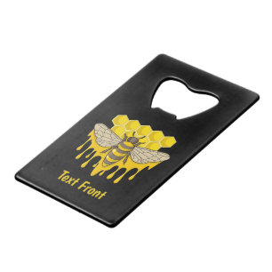 Bee Hive Honey Credit Card Bottle Opener