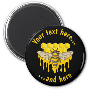 Bee Hive Honey Magnet