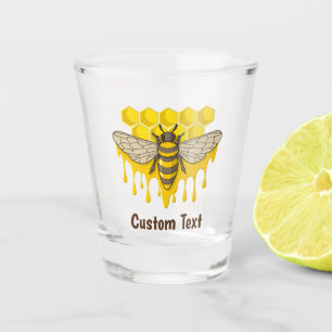 Bee Hive Honey Shot Glass