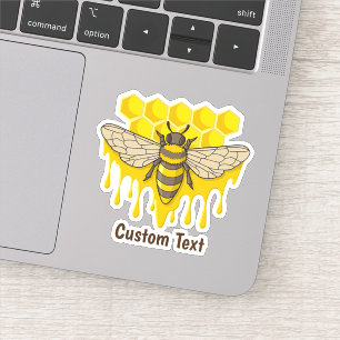 Bee Hive Honey Sticker