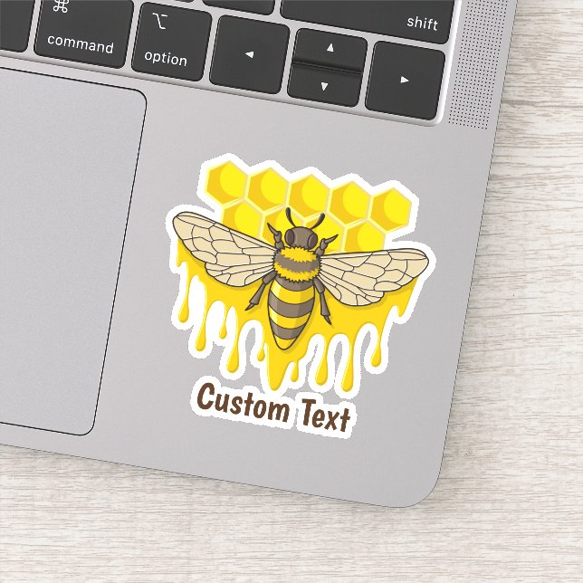 Bee Hive Honey Sticker (Detail)