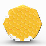 Bee Hive Honeycomb Hexagon Pattern Acrylic Award at Zazzle